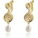 thumbnail image 1 of gold earrings for women, drop earrings, earrings for women, pearl earrings for women, earrings for women, women, 1 of 4