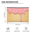 thumbnail image 4 of Rocae for Cosmetic Bags for Women Paper Reusable Cosmetic Bag Travel Toiletry Organizer Capacity Multipurpose Zipper Pouch, 4 of 8