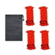 thumbnail image 2 of 4 cuerdas reflectantes para tienda de campaña con bolsa de cordón, cuerdas de campamento de 4 mm de diámetro, escalada Rojo, 2 of 9
