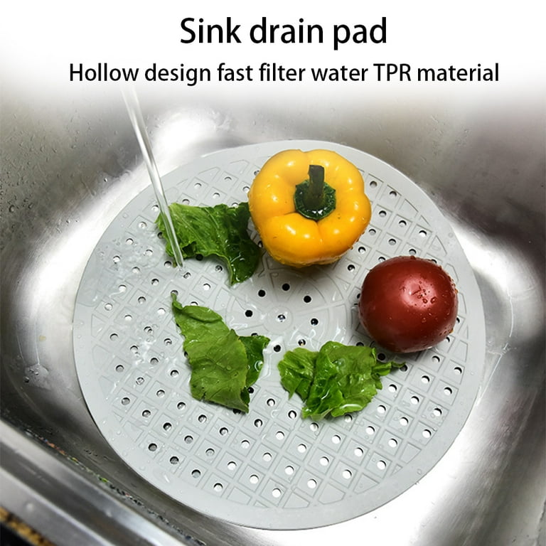 Quick Drying Sink Pad Sink Protector Kitchen Table Anti Slip TPR Sink Mat  Dishes Heat Insulation