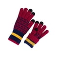 thumbnail image 2 of Deago 2 Pairs Winter Touchscreen Gloves for Men Women Warm Fleece Lined Knit Elastic Cuff Texting Gloves for Cold Weather (Red), 2 of 9