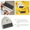 thumbnail image 7 of MERRYHAPY Mini Portable Dustpan and Broom Set, Compact Plastic Desktop Cleaning Kit for Home, Office, Car Use, Lightweight and Handy, 7 of 7