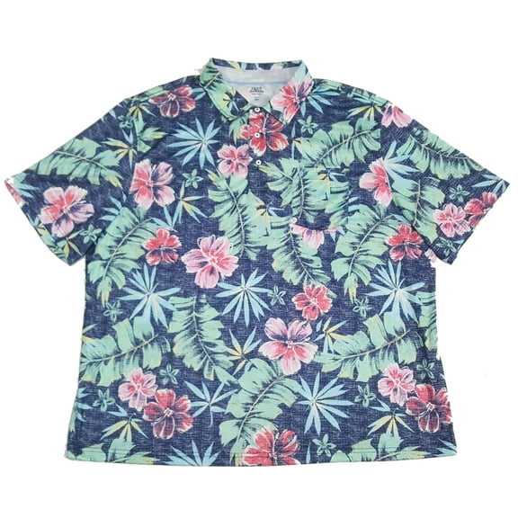 IZOD Men's Flannel Button Down Shirt, Bijou Blue, 3X-Large Tall