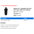 thumbnail image 2 of Ignition Coil - Compatible with 1966 - 1967 Jeep J-2800 3.8L 6-Cylinder, 2 of 2