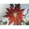 thumbnail image 4 of Doily Boutique Christmas Table Runner Embroiderd with Large Red Poinsettias, Size 34 x 15 inches, 4 of 5