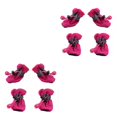 thumbnail image 2 of Zapatos antideslizantes para mascotas Methold 4 Uds. botas de lluvia impermeables rosa roja 3, 2 of 6