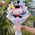 thumbnail image 2 of Dibujos Animados My Melody Kuromi Cinnamoroll con sombreros de graduación ramo de Sanrio hecho a mano Anime Día de San Valentín graduación niñas regalo, 2 of 4