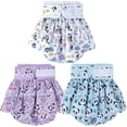 thumbnail image 2 of 3 Pack Premium Reusable Doggie Diapers，High Absorbency Leak-Proof Puppy Diapers for Female Dog in Heat, Period, Incontinence, Excitable Urination Girl Dog Diapers Dress, 2 of 9