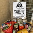 thumbnail image 2 of Zomyto Delivery Sign,Thank You to Our Delivery Drivers,Delivery Driver Snack Sign Front Door Decor Wood Wall Hanging Tags,Appreciation Wooden Plaque Hanging Sign (Beagle), 2 of 6