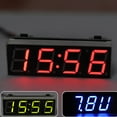 thumbnail image 4 of ZUARFY Car Digital Tube Electronic Clock LED Three-In-One Time + Temperature + Voltage a Basic Version of the Microcontroller Electronic Clock, 4 of 14