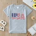 thumbnail image 5 of TOOYOU Boys Summer T-Shirt Toddler Kids Baby 4 Of July Short Sleeve Independence Day T Shirt Tee Tops Size 5-6 Years Grey, 5 of 6