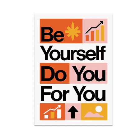 Self Love Motivation Wall Decor - Empowerment Enthusiast - 13x19 Poster Print