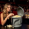thumbnail image 2 of Galaxy Battle Popcorn Bucket – Reusable Movie Theater Style Snack Container, Grey Popcorn Bowl with Lid for Movie Night, Party, Home Cinema Gift for Space Sci-Fi Fans, 2 of 5