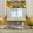 thumbnail image 3 of Coolnut Thanksgiving Day Valance Curtains for Kitchen or Bathroom,Valances Window Treatment Rod Pocket Drape 54x18inch Light Filtering Living Room Bedroom Decor171, 3 of 6