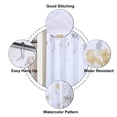 Haperlare 35"Wx72"L Yellow Shower Curtain Liner Floral Leaf Printed ...