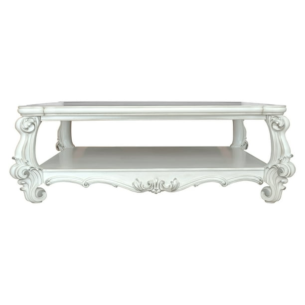 ACME Versailles Coffee Table in Bone White