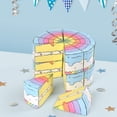 thumbnail image 4 of Jiibva 10Pcs Triangular Cake Shaped Paper Gift Box Cardboard Candy Dessert Packaging Boxes for Baby Shower Birthday Party, 4 of 7