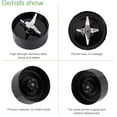 thumbnail image 3 of 2 Cross Blades With 4 Rubber Gaskets Replacement Parts Compatible With 250W Magic Bullet Blender, Juicer And Mixer(Model Mb1001), 3 of 7