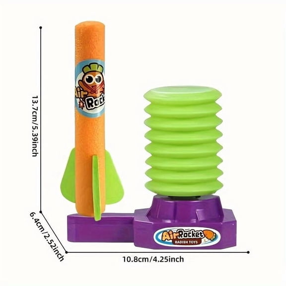 TXT-MATRIX Foam Rocket Launcher Set with 3 Rockets – Launches Up to 32ft, Outdoor Action Game Toy for Backyard & Park