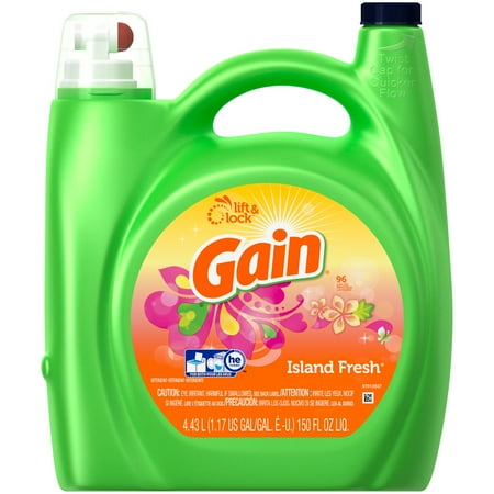 Gain Island Fresh Liquid Laundry Detergent, 150 Oz