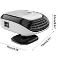 thumbnail image 2 of Space Heater for Home,Car Winter Interior Speed Heating 24V Defogging Heating Heater,Overheating Protection,Dumping Shutdown,Heater Fan for Office Bedroom Home, 2 of 9
