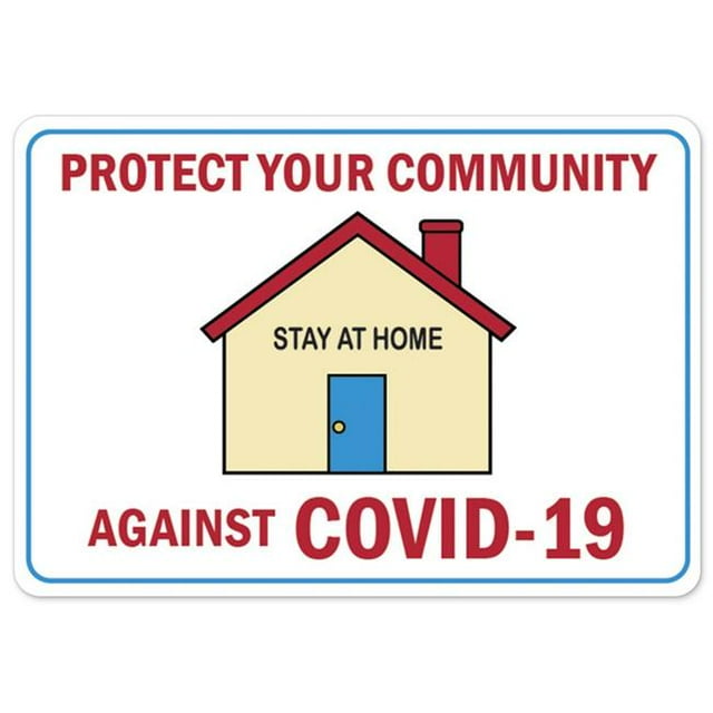 SignMission OS-NS-RD-1014-25501 Covid-19 Notice Sign - Protect Your Community Against Covid-19