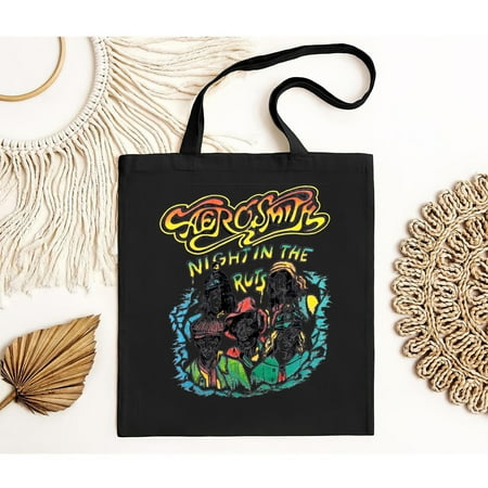 vintage Vintage Aerosmith Night in The Ruts Tour Tote Bag  Retro 90s Aerosmith Tote Bag-TH10790