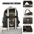 thumbnail image 4 of JIALIOU Mini Backpack Purse for Women Quilted Casual Daypack Small Travel Shoulder Bag, Mysterious Butterflies and Moon, 4 of 7