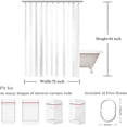 thumbnail image 6 of Get Naked Shower Curtain, Funny Shower Curtain, Blue Shower Curtain, Plant Shower Curtain, Watercolor Shower Curtain Set with 12 Hooks, 72x84 inches, 6 of 6