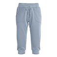 thumbnail image 6 of OVAFBAU Women's Capris Pants Yoga Workout Leggings Mid Waist Drawstring Jogger 7/8 with Pockets Casual Wear Pants, 6 of 8