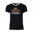thumbnail image 1 of I'm A Moose What's Your Superpower Mens Soccer Jersey V-Neck T-Shirt Black-White 2XL, 1 of 1