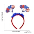 thumbnail image 3 of WMGHA 4th of July Headband Independence Day Hair Accessories,1 Pcs Patriotic Head Boppers Headband, 4th of July Accessories American Flag Decorations for Independence Day Party Supplies, 3 of 3