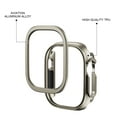 thumbnail image 2 of Dwitch Compatible Aluminum Alloy Bumper Case Apple Watch Series 9/8/7 45mm Hybrid TPU + Metal Shockproof & Anti-Scratch Protective Case for Apple iWatch 45 mm Case,Gold, 2 of 3