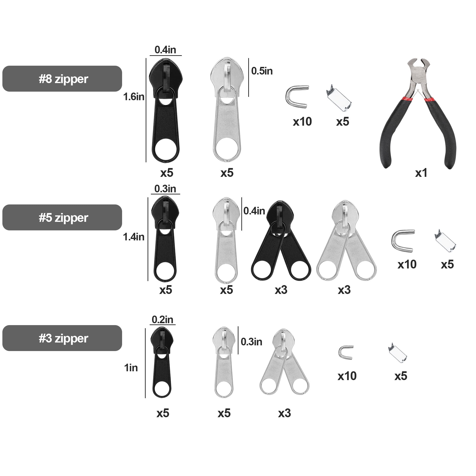 Fix-A-Zip Universal Repair Kit - - 6907506, HSN