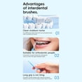 thumbnail image 2 of L-Shaped Interdental Brush Dentals Brace Toothbrush Angled Head Tooth Pick Floss Dentals Floss Brush OralsCleaning, 2 of 9