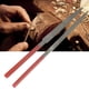 thumbnail image 4 of Juego de 2 limas con mango rojo, herramienta de procesamiento para fabricación de joyas, juego de accesorios (archivo triangular semicircular), 4 of 10