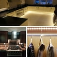 thumbnail image 6 of Gostoto 5V USB 1.64-16.4ft Waterproof IP65 LED Cabinet Light With Hand Sweep Sensor Switch Dimmable Strip Lights for Closet Kitchen Bathroom, 6 of 6
