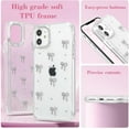 thumbnail image 7 of for iPhone 11 Case, Bling Glitter 3D Bow Design Clear Soft Sparkly Protective Case for iPhone 11 6.1" 2019, 7 of 7