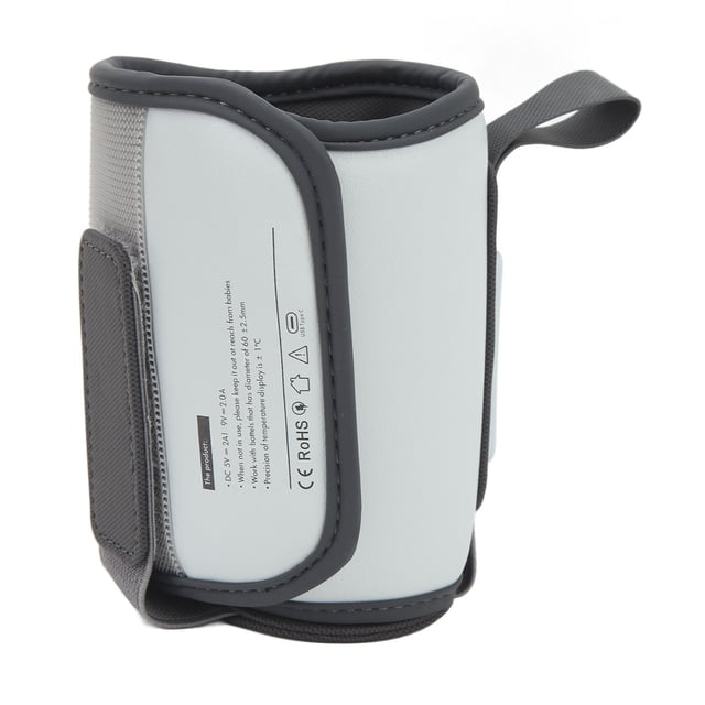 Calentador De Biberones De Viaje, Tipo Portátil PU De Calentamiento Rápido De La Pantalla LCD Dsplay Del Biberón De Leche Del Bebé De C Para El Hogar