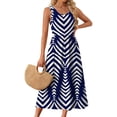 thumbnail image 5 of Fantaslook Summer Dresses for Women Sleeveless Casual Long Dress Beach Vacation Sundresses with Pockets, 5 of 11