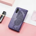thumbnail image 2 of for Samsung Galaxy A24 4G Wallet Case for Women Girls, Shiny Butterfly Flower PU Leather Cover with Card Slot Holder Flip Phone Case for Samsung Galaxy A24 4G Rhinestone Deep Purple, 2 of 17