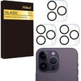 thumbnail image 6 of Ailun 3 Pack Camera Lens Protector for iPhone 16 Pro 6.3" / 14 Pro 6.1" & iPhone 16 Pro Max 6.9" / 14 Pro Max 6.7",Tempered Glass,9H Hardness,Anti-Scratch,Case Friendly[Does not Affect Night Shots], 6 of 10