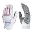 thumbnail image 3 of Paquete de 3 guantes de golf para mujer Sunnimix transpirables mano izquierda y derecha blanco rosa L, 3 of 8