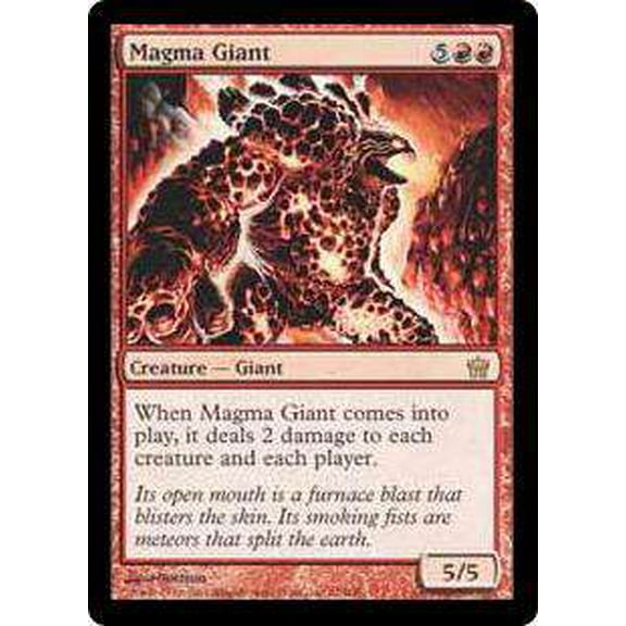 MtG Fifth Dawn Rare Magma Giant #72