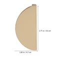 thumbnail image 3 of Gongc Golden Half Round Cabinet Knobs for Kitchen Cupboard, 3 of 7