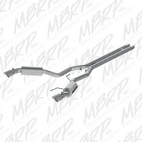 MBRP 15 Ford Mustang GT 5.0 3in Cat Back Dual Split Rear Street Version 4.5in Tips - Aluminized