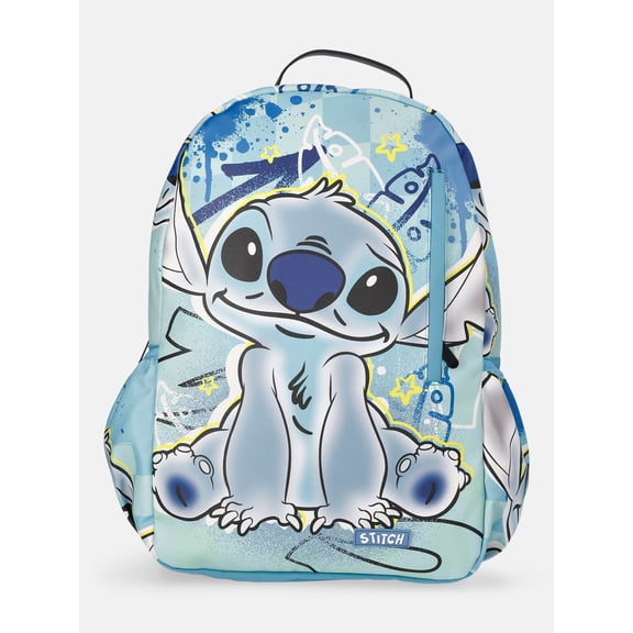 Disney Lilo and Stitch 17" Kid's PU Backpack -Blue