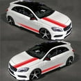 thumbnail image 3 of 5 Pcs Autocollants Universels Rouges pour Voiture, Jupe à Rayures Latérales, Capot de Toit en PVC pour Toutes les Voitures, 3 of 7
