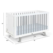 Suite Bebe Livia Crib, White & Gray