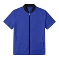 thumbnail image 5 of LIaqionyy Mens Short Sleeve Jacket Casual Summer Zip up Solid Color Outerwear Workout Jackets with Pocket, 5 of 8